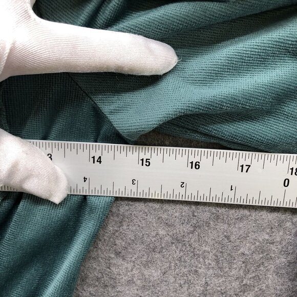 Airshiner Girls Size 10 Green Velvet Dress Long Sleeve Ruffle Holiday Fall 140 - Picture 9 of 10